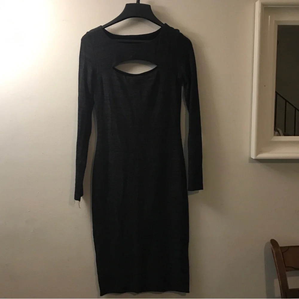 Bailey 44 midi Gabriel bodycon dress in anthracite SMALL - Picture 5 of 8